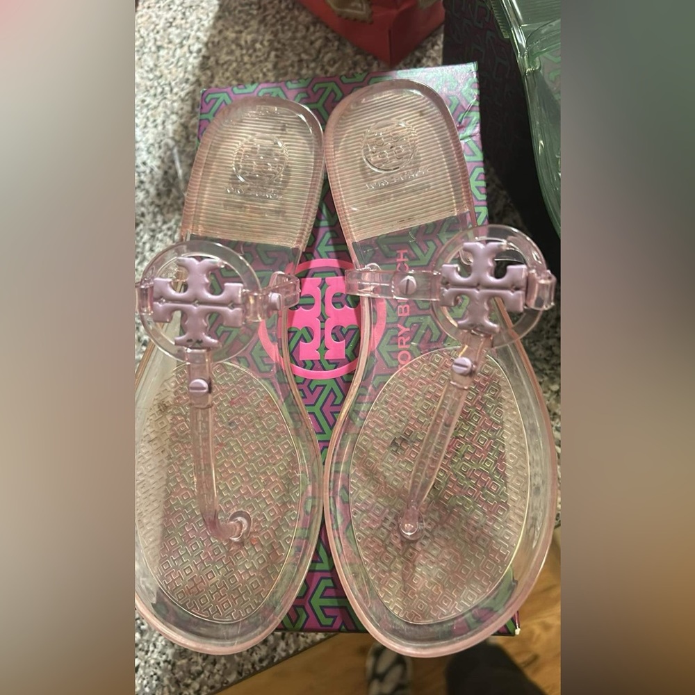 Tory Burch Mini Miller Jelly Thong Sandals